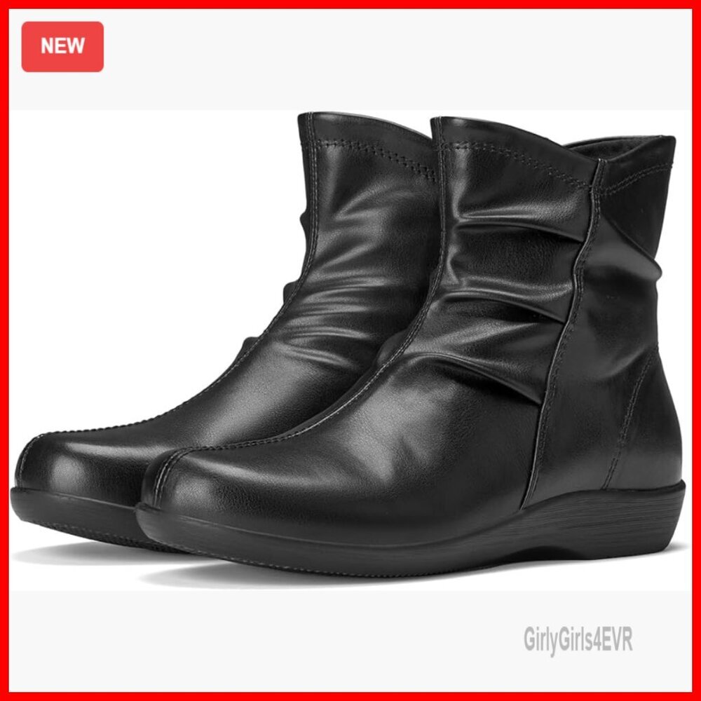 Women's Ankle Boots Flat Booties Casual Comfortable Walking Shoes